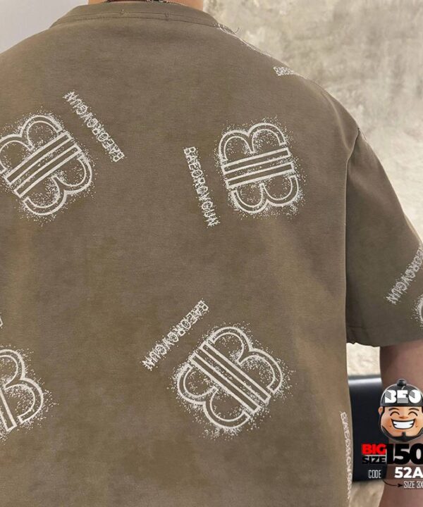 Áo thun tay ngắn text B and B reverse quanh áo 4