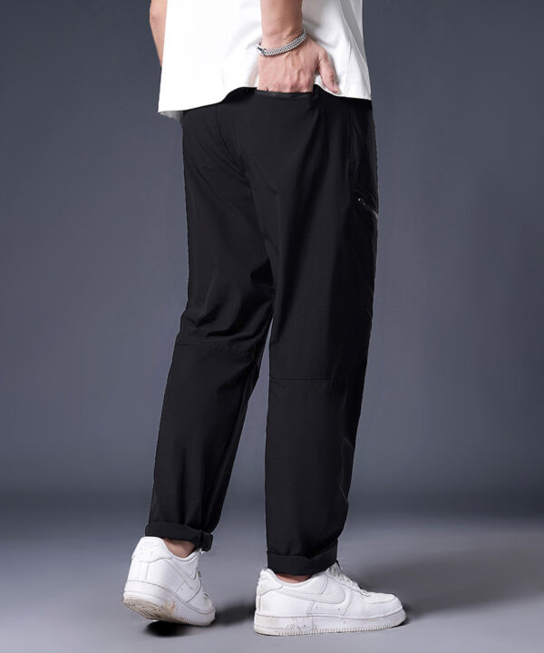 Alternative view of Quần dài jogger thun kiểu dáng ống suông phối túi ở đùi