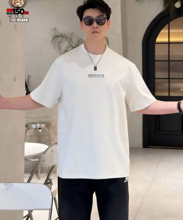 Áo thun tay ngắn hype cotton barcode in moutain 3