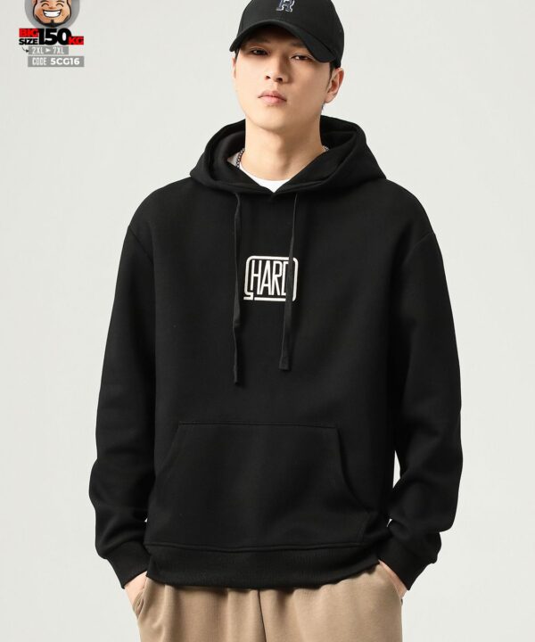 Alternative view of Hoodie họa tiết Hard cách điệu cotton mềm 350gsm chuẩn form