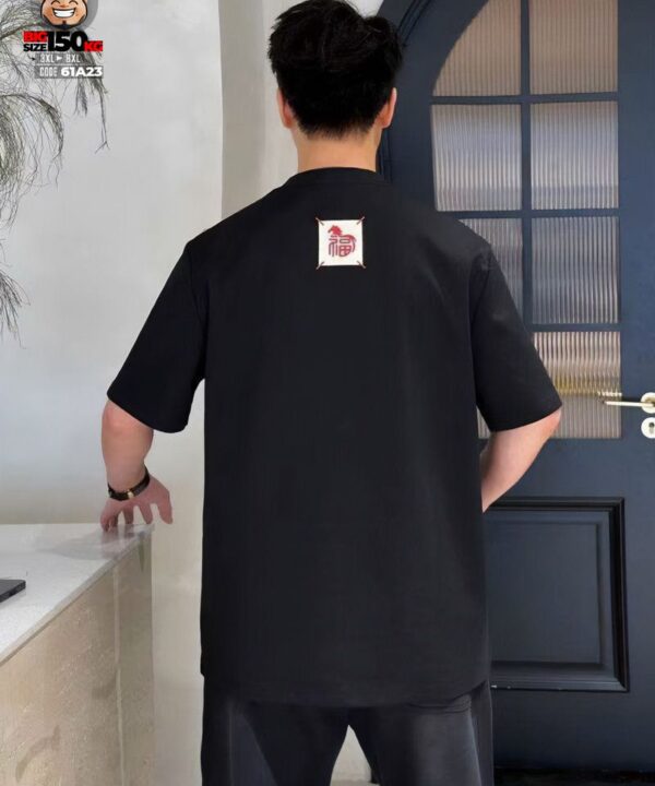 Áo thun tay ngắn hype cotton logo Phúc cách điệu horse 3