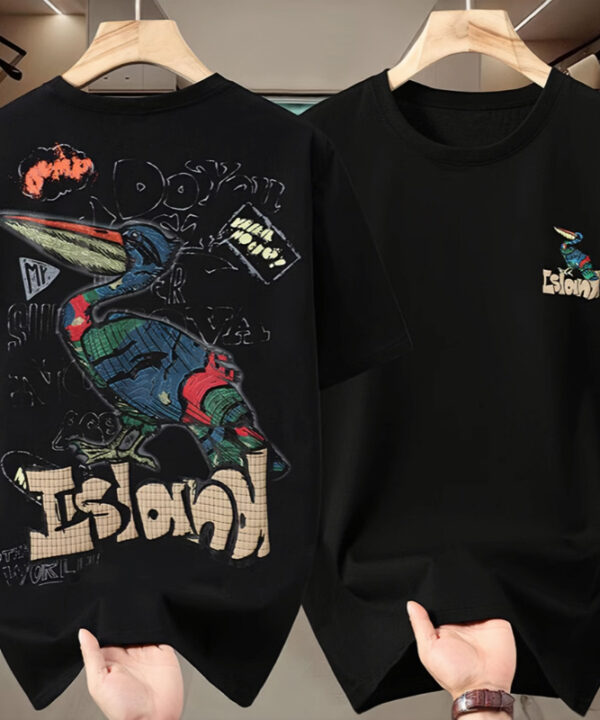 Áo thun tay ngắn cotton họa tiết chim Toucan Island 3