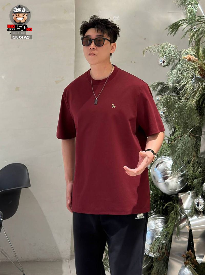 Áo thun tay ngắn hype cotton ngựa thêu Caneka Jian 2 Áo thun tay ngắn hype cotton ngựa thêu Caneka Jian - Ảnh 2