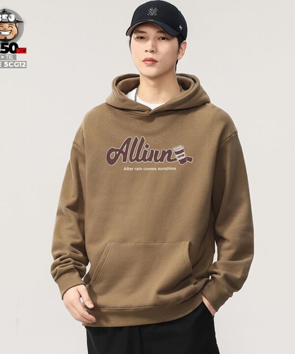 Hoodie cotton 100 360gsm mềm mại họa tiết Allinn sunshine