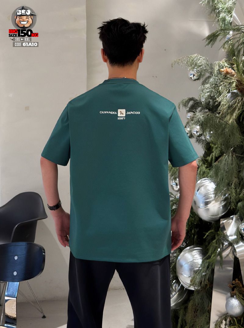 Áo thun tay ngắn hype cotton ngựa thêu Caneka Jian 3 Áo thun tay ngắn hype cotton ngựa thêu Caneka Jian - Ảnh 3