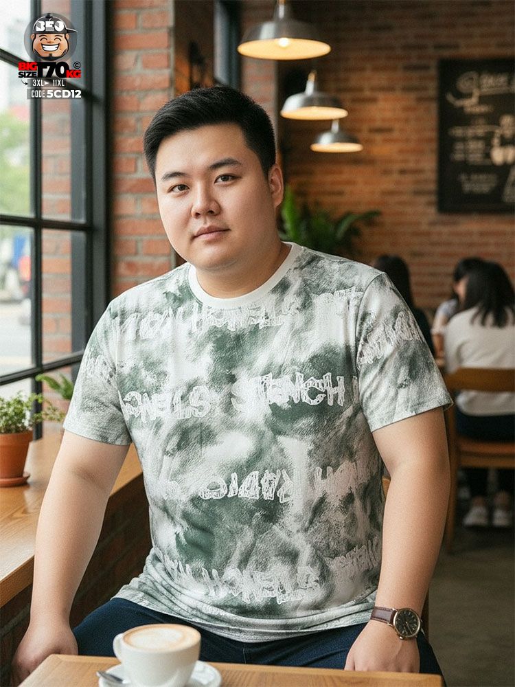 Áo thun tay ngắn loang màu khói phối chữ Graphic Scribble Art form mềm mại 4 Áo thun tay ngắn loang màu khói phối chữ Graphic Scribble Art form mềm mại - Ảnh 4