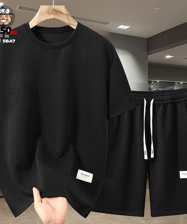 Alternative view of Đồ bộ thun cotton dập chữ nổi cách điệu chữ cá tính