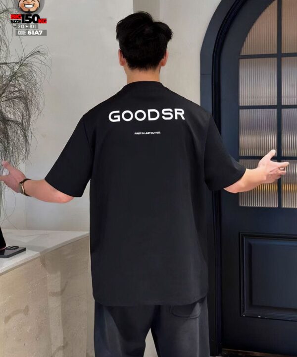 Áo thun tay ngắn hype cotton GoodSR in fornt back 3