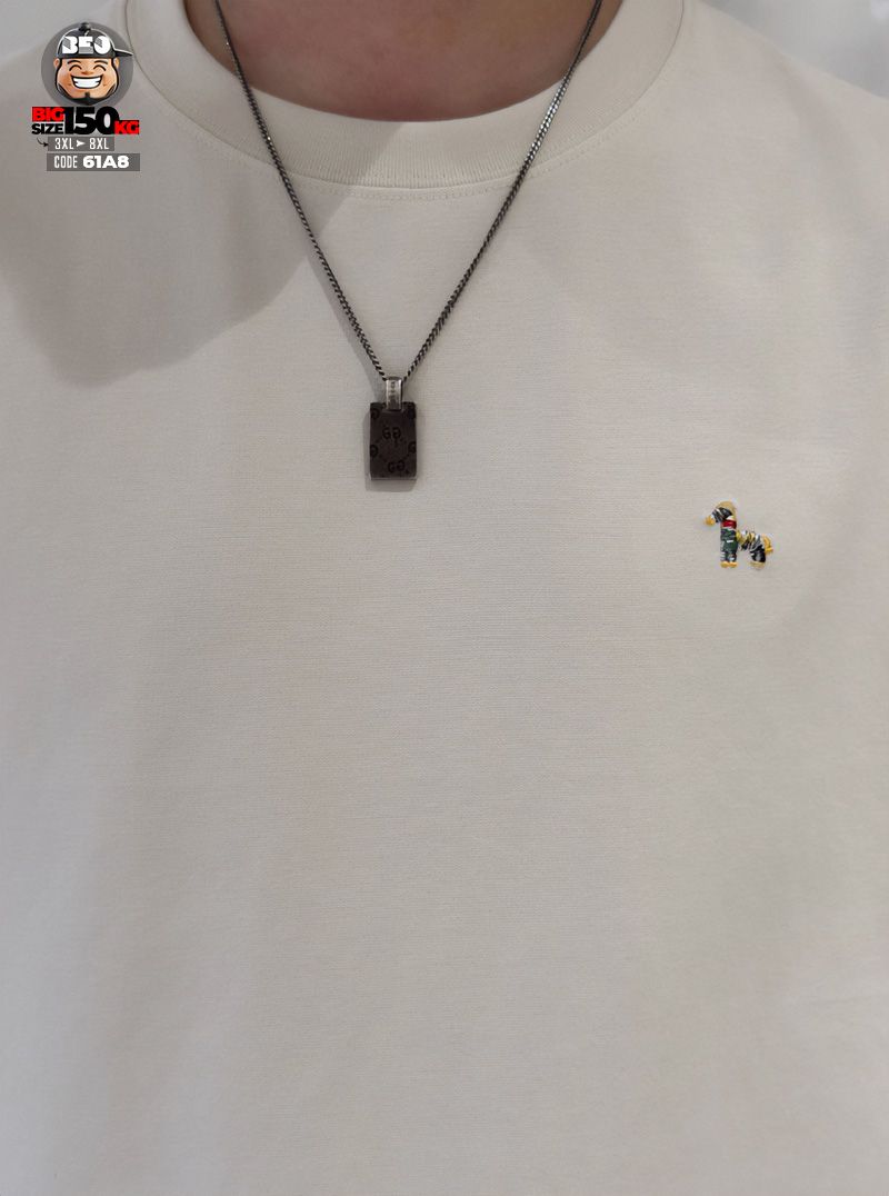 Áo thun tay ngắn hype cotton ngựa thêu Caneka Jian 5 Áo thun tay ngắn hype cotton ngựa thêu Caneka Jian - Ảnh 5