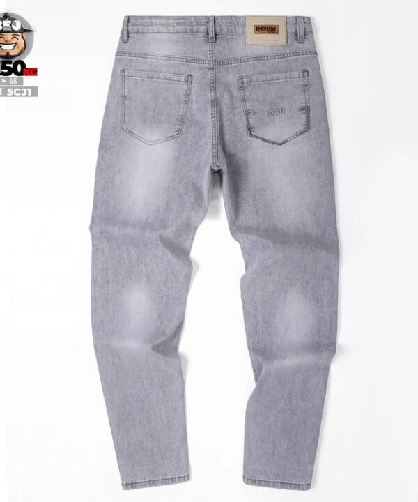 Quần Jean Jean ống nhỏ wax xám họa tiết xyz vibe co giãn 2