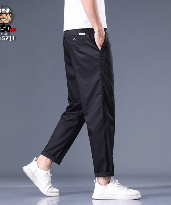 Quần dài Kaki Tây ống suông lưng thắc phối thun đa năng 5 Quần dài Kaki Tây ống suông lưng thắc phối thun đa năng 2