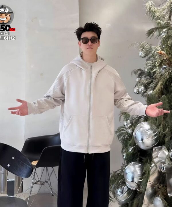 Áo khoác bomber thun phối nón túi classic tide band 4