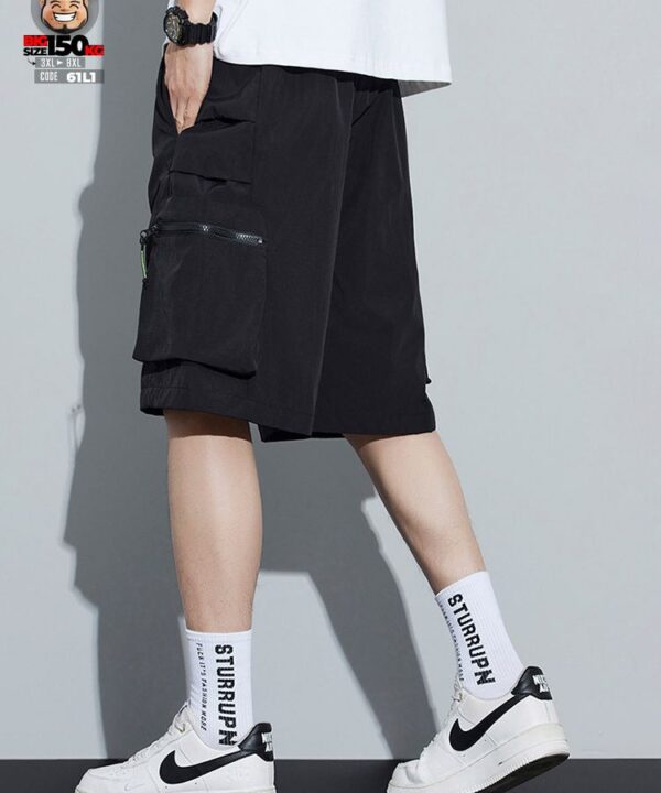 Alternative view of Quần short thun lạnh túi họp giả ráp cá tính