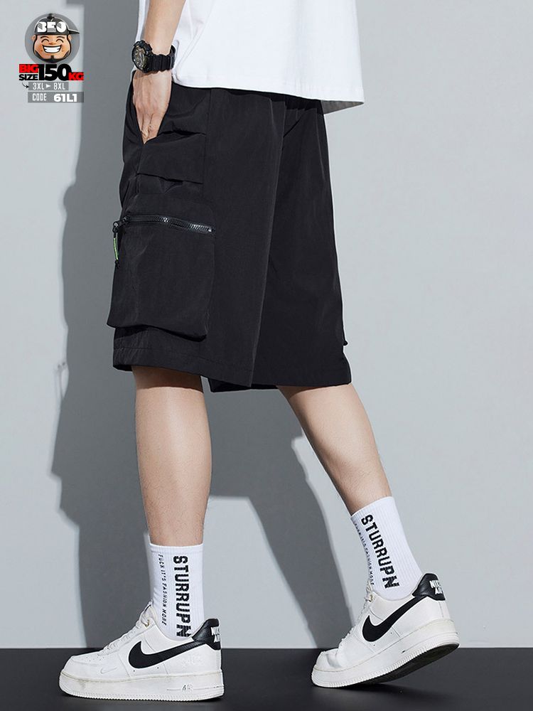 Quần short thun lạnh túi họp giả ráp cá tính 2 Quần short thun lạnh túi họp giả ráp cá tính - Ảnh 2