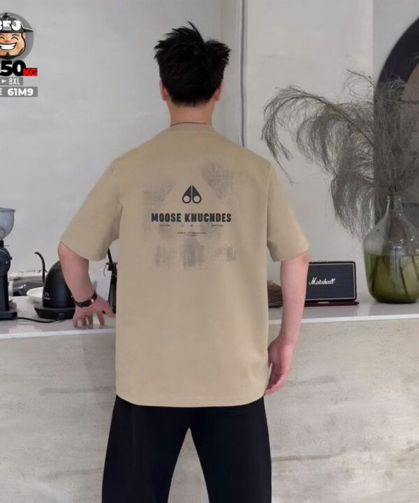 Áo thun tay ngắn in chìm nổi Moose Knuckndes 4