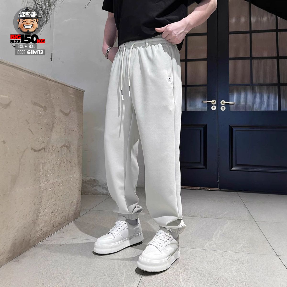 Quần dài thun jogger basic dog hand sign 1 Quần dài thun jogger basic dog hand sign