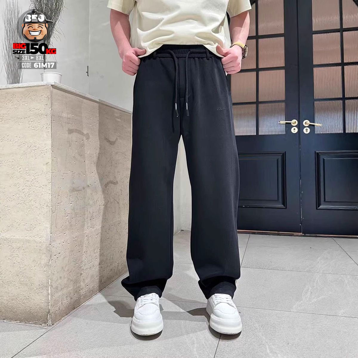 Quần dài thun jogger ống suông kẻ chỉ bên hông with signed 4 Quần dài thun jogger ống suông kẻ chỉ bên hông with signed - Ảnh 4