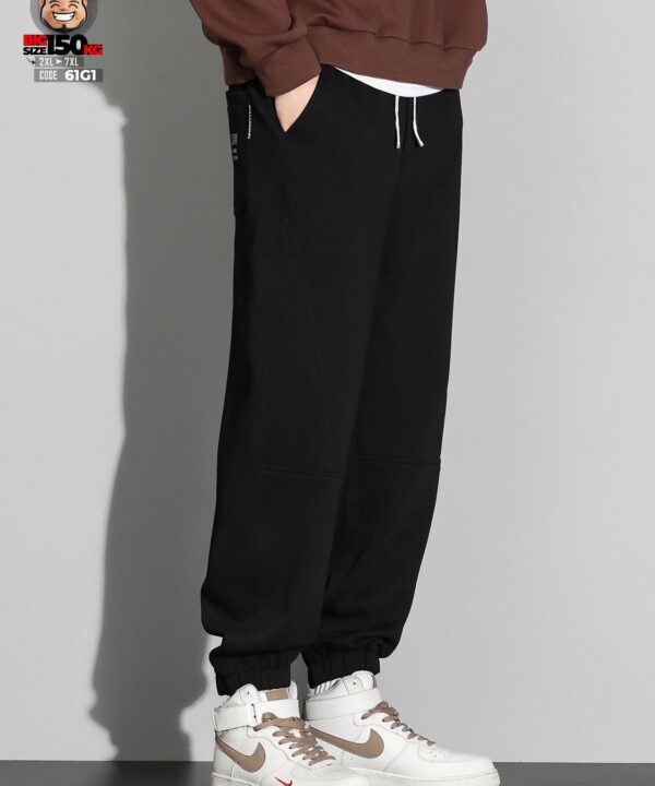 Quần dài jogger chỉ nổi ngang gối in chữ cá tính 3