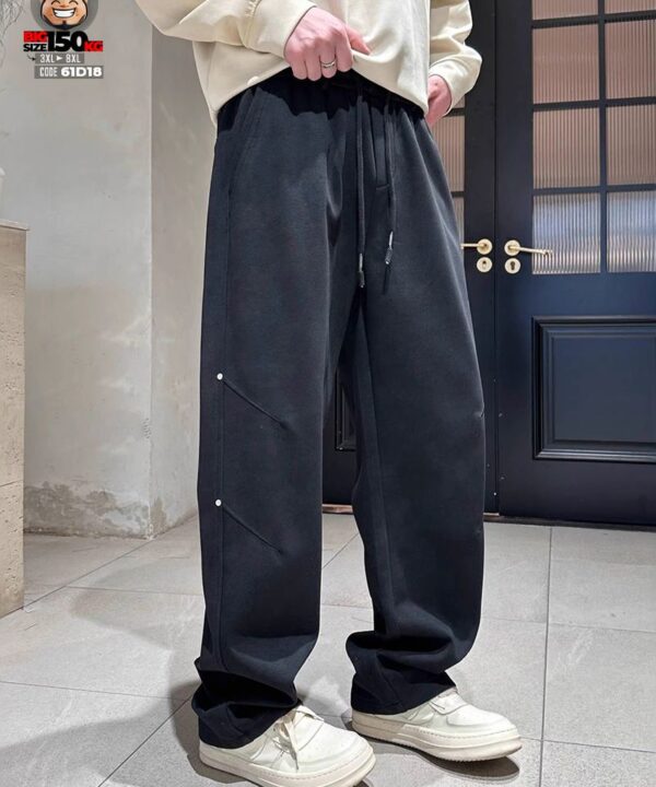 Quần dài jogger thun dầy dặn chỉ xương nổi đầu gói cá tính 2