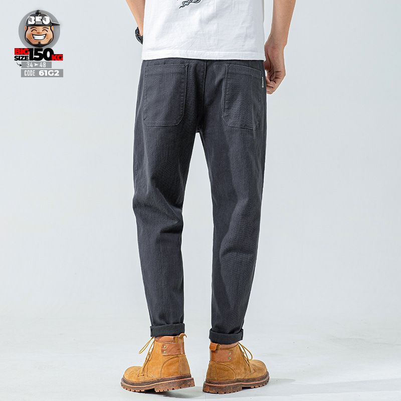 Quần dài kaki thun đũi slim fit basic style 3 Quần dài kaki thun đũi slim fit basic style - Ảnh 3
