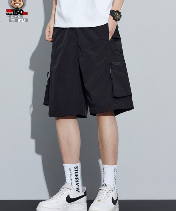 Quần short thun lạnh túi họp giả ráp cá tính 6 Quần short thun lạnh túi họp giả ráp cá tính 2