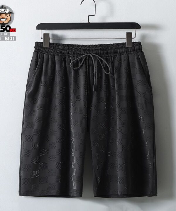 Đồ bộ thun lạnh Jacquard họa tiết caro in caro streetwear 3