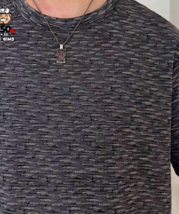 Áo thun tay ngắn jacquards họa tiết full áo pchao 2