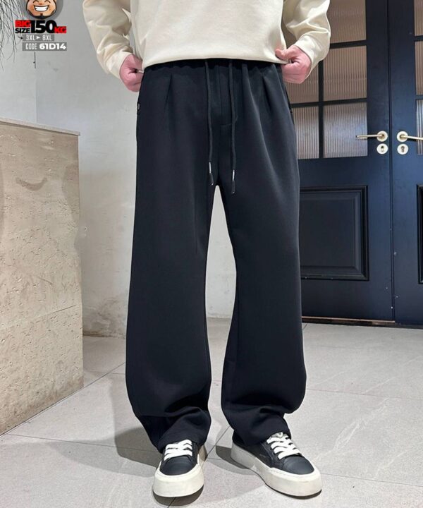 Alternative view of Quần dài jogger thun dầy dặn chỉ nối phối khuy nút ngang hông