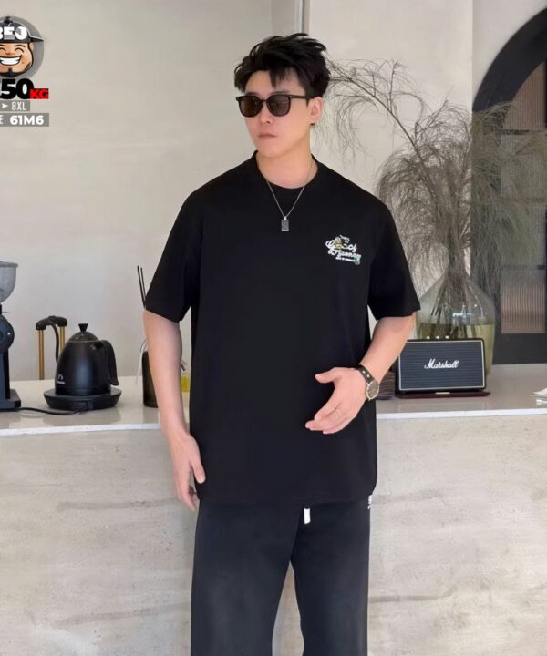 Áo thun tay ngắn cotton 4 chiều guicce frenzec