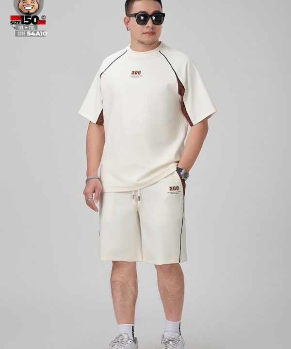 Đồ bộ short thun cotton hack dán AOE sport tide band 15