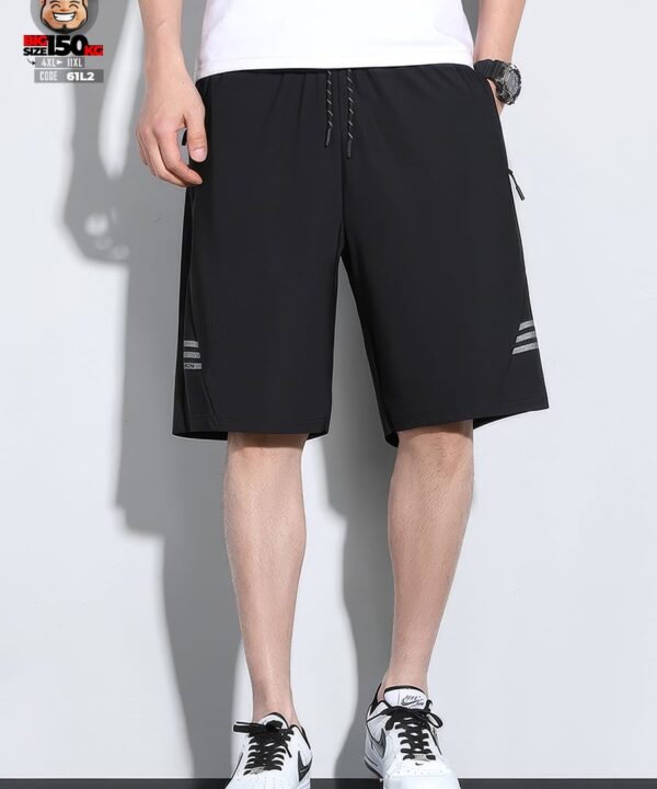 Quần short thun lạnh thể thao kiểu dáng 3 sọc ngang sport style 6 Quần short thun lạnh thể thao kiểu dáng 3 sọc ngang sport style 2