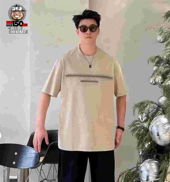 Áo thun tay ngắn họa tiết in dập nhổi albxendvan