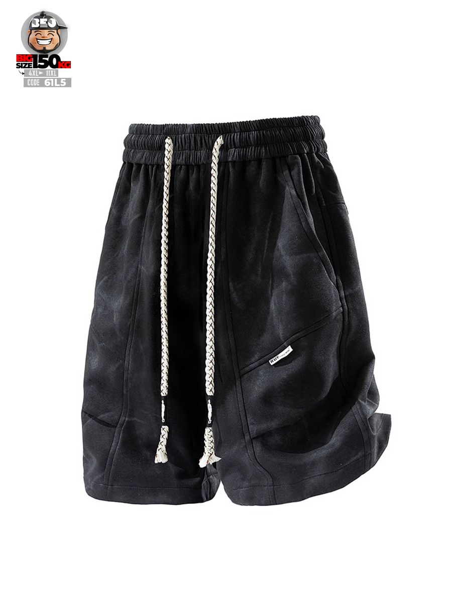 Quần short thun poly co giãn chỉ nổi họa tiết vệt loan cá tính 3 Quần short thun poly co giãn chỉ nổi họa tiết vệt loan cá tính - Ảnh 3