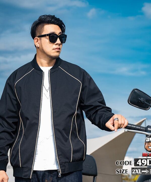 Alternative view of Áo khoác kiểu chỉ nổi khung áo sợi se cotton cá tính