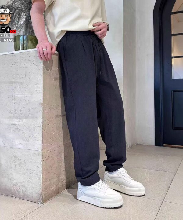 Alternative view of Quần dài jogger thun đũi ống suông casual