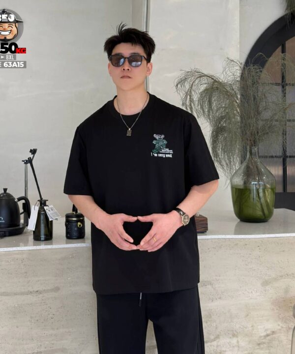 Áo thun tay ngắn cotton Gấu Coke I very well 2