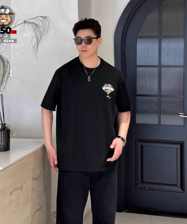 Áo thun tay ngắn cotton họa tiết kinh khí cầu MOEDANG 7 Áo thun tay ngắn cotton họa tiết kinh khí cầu MOEDANG 2