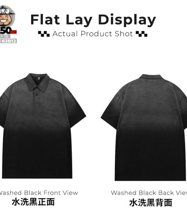 Áo thun tay ngắn Polo Wash Technology chuyển sắc retro vibe 7 Áo thun tay ngắn Polo Wash Technology chuyển sắc retro vibe 3