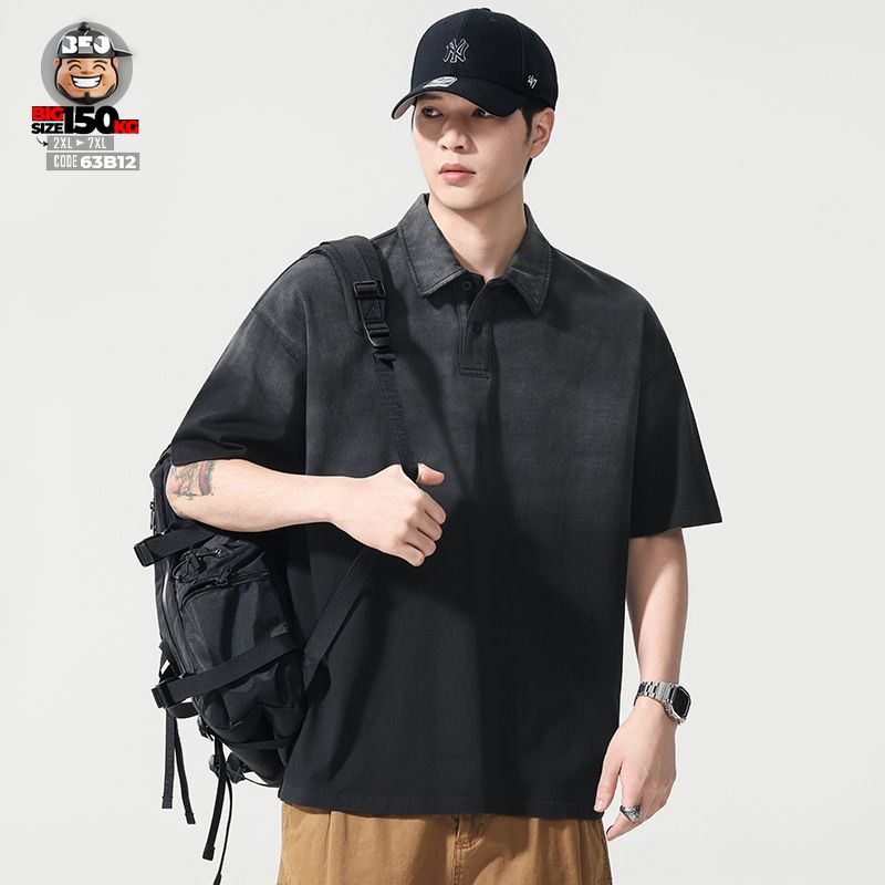 Áo thun tay ngắn Polo Wash Technology chuyển sắc retro vibe 1 Áo thun tay ngắn Polo Wash Technology chuyển sắc retro vibe