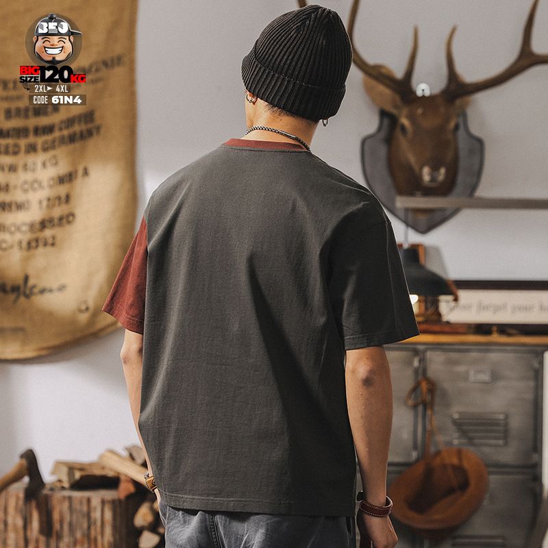 Áo thun tay ngắn phối ráp mountain club 4 Áo thun tay ngắn phối ráp mountain club - Ảnh 4