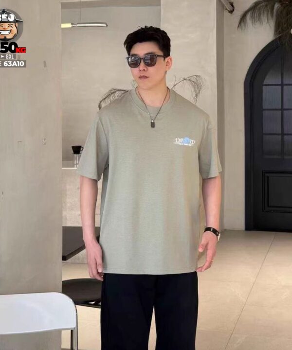 Home 32 Alternative view of Áo thun tay ngắn cotton họa tiết chữ I Mist Tecd with head