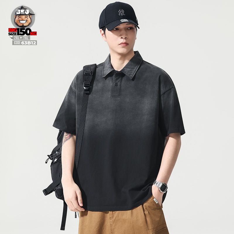 Áo thun tay ngắn Polo Wash Technology chuyển sắc retro vibe 2 Áo thun tay ngắn Polo Wash Technology chuyển sắc retro vibe - Ảnh 2