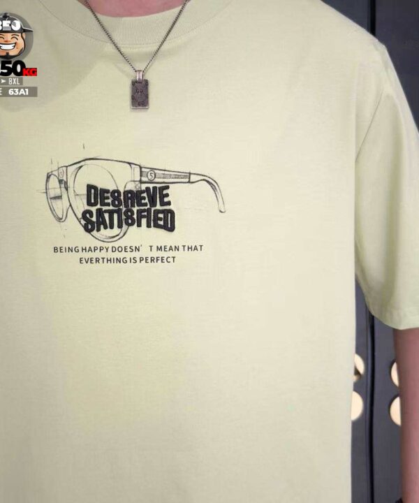 Áo thun tay ngắn cotton họa tiết thêu AE8REVE SATI8FED 4