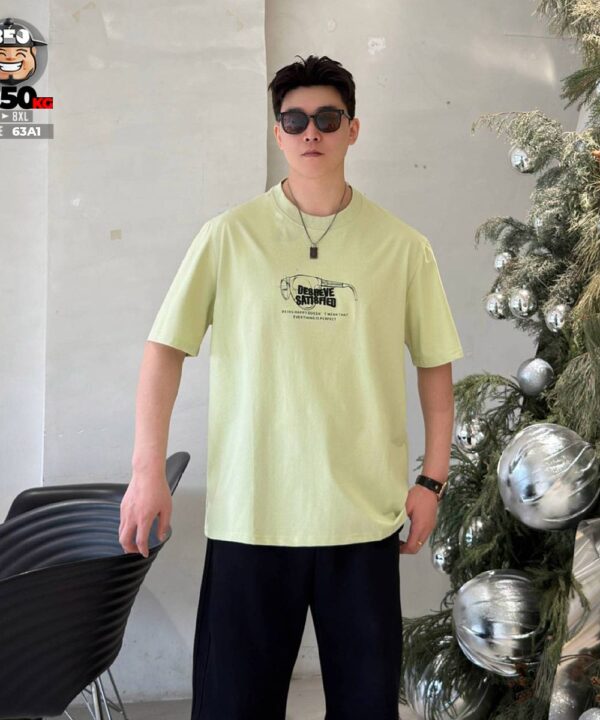 Áo thun tay ngắn cotton họa tiết thêu AE8REVE SATI8FED