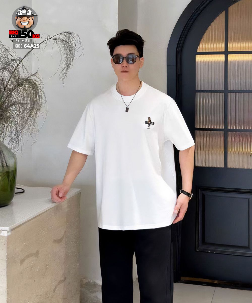 Áo thun tay ngắn in họa tiết Cracker person streetwear 3 Áo thun tay ngắn in họa tiết Cracker person streetwear - Ảnh 3