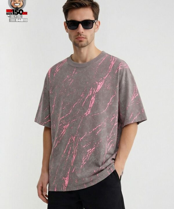 Alternative view of Áo thun tay ngắn tie dye style Mỹ họa tiết vẹt loang