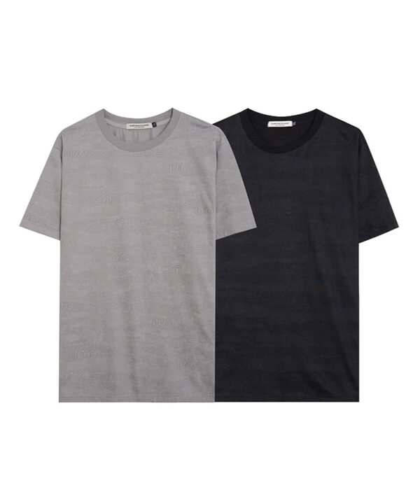 Áo thun tay ngắn vải cotton lụa họa tiết ẩn retro style 4