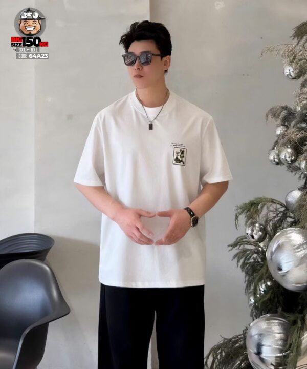 Áo thun tay ngắn họa tiết tag tám ngày tuần cá tính