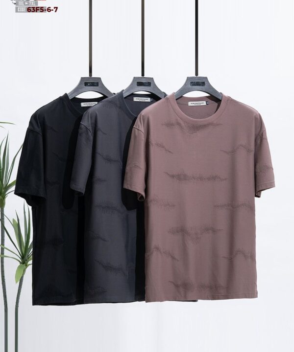 Áo thun tay ngắn cotton pha texture nổi nhẹ form suông streetwear style 4