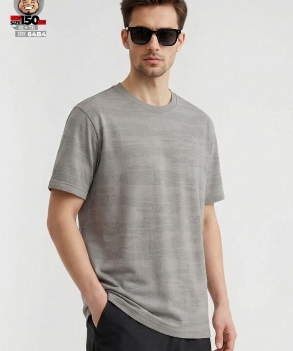 Alternative view of Áo thun tay ngắn vải cotton lụa họa tiết ẩn retro style